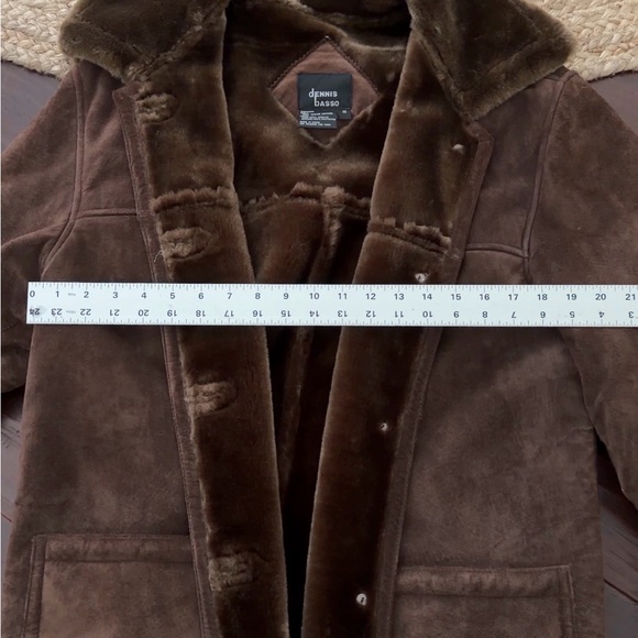Brown Suede Fur-Lined Jacket - Picture 7 of 8